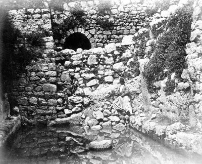 Pool of Siloam, Jerusalem, 1857 by Felice Beato